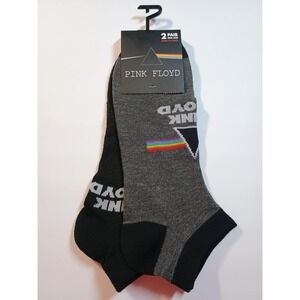 Pink Floyd Dark Side Prism Logo Ankle Socks 2 Pair Pack‎ Official Merchandise